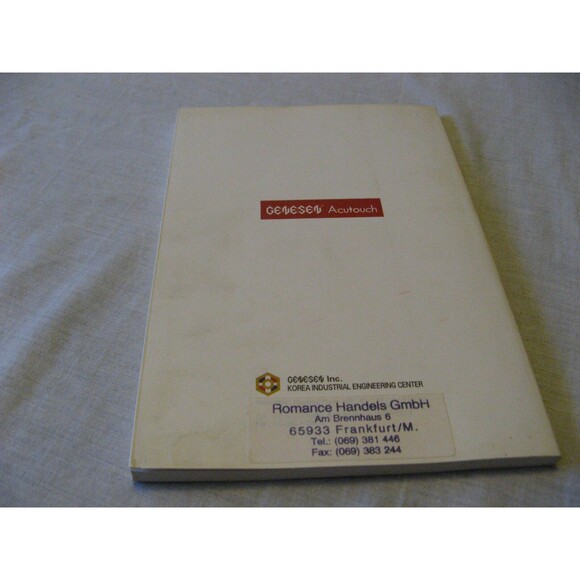 French Language Manual for Genesen Acutouch G300TT Acupuncture Pointer 1997 - Picture 2 of 3